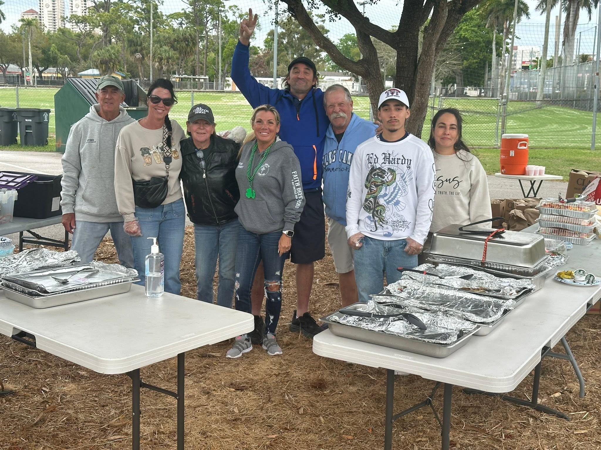 Faith Defenders volunteers ready to serve
