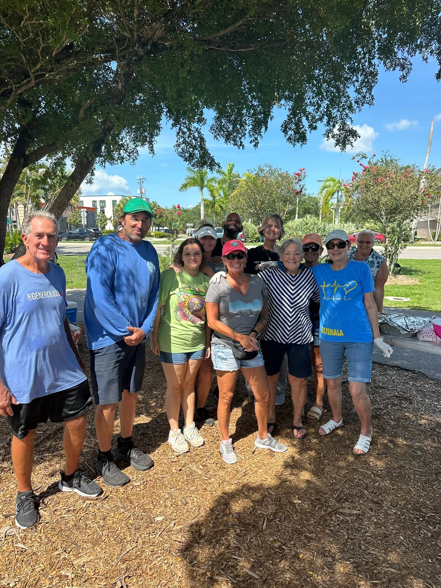 Volunteer team group photo after outreach